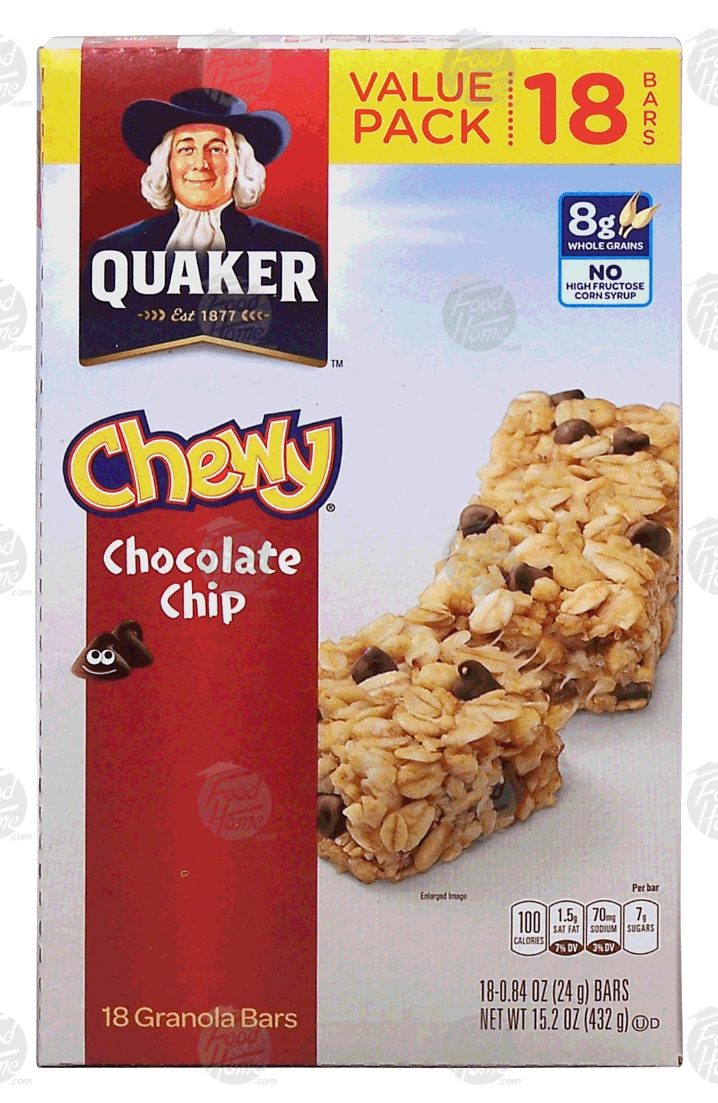 Quaker Chewy chocolate chip granola bars Full-Size Picture